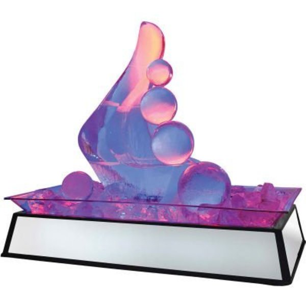 Cal Mil Plastics Cal-Mil Large Mirror Ice Carving Pedestal with LED Feature 24"W x 48"D x 14"H 110V IP201-110